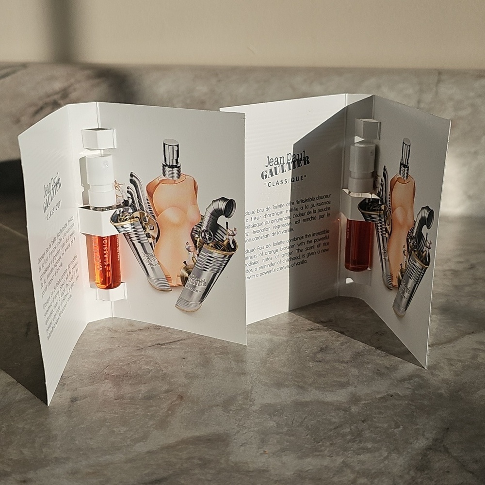 Jean Paul Gaultier “classique” (two) .05‎ fl oz perfume samples